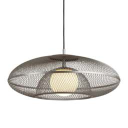Umage Faraday Pendant Light Shade - Steel - Large - With Black Cord Set Colour: Steel, Size: Large, Cord Set Option: With Black Cord Set