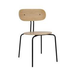 Umage Curious Dining Chair - Oak - Black Legs Leg Colour: Black Legs, Colour: Without Cushion - thumbnail 1