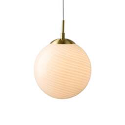 Halo Design Candy Ball Pendant Light - O 25cm - Opal Size:  25cm, Colour: Opal