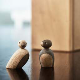 Kay Bojesen Pair of Sparrows-  Natural Oak/Smoked Oak - thumbnail 3