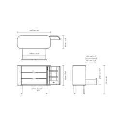 Umage Treasures Dresser Wood: Dark Oak, Colour: Shadow - thumbnail 7