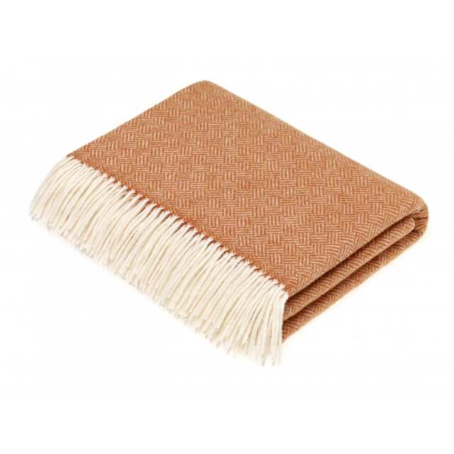 Bronte By Moon Merino Lambswool Throw - Paruet - Saffron