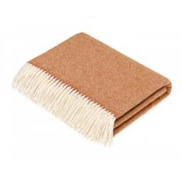 Bronte By Moon Merino Lambswool Throw - Paruet - Saffron