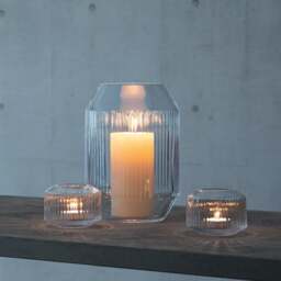 LSA International Rotunda Lantern/Vase - H26cm - Clear - thumbnail 4
