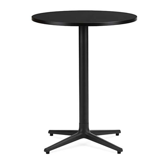 Normann Copenhagen Allez Round Cafe Table - 4 Leg - H75 O60 cm - Black Oak Tabletop Colour: Black Oak