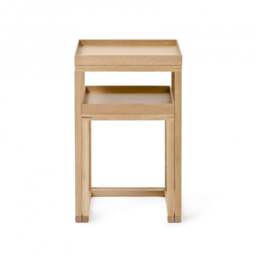 Wireworks Nest of 2 Side Tables - Oak - thumbnail 3