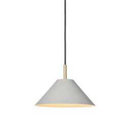 Halo Design Hygge Metal Pendant Lamp - 24cm dia - Warm Grey Size:  24cm, Colour: Warm Grey