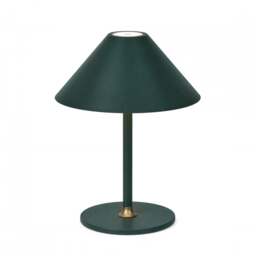 Halo Design Hygge Portable Table Lamp - O 19cm - Dark Green Colour: Dark Green