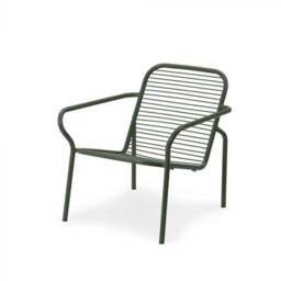 Normann Copenhagen Vig Outdoor Lounge Chair - Dark Green Steel