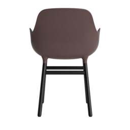 Normann Copenhagen Form Armchair - Brown - Black Oak Legs Shell Colour: Brown, Leg Colour: Black Oak - thumbnail 4