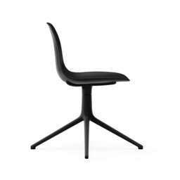 Normann Copenhagen Form Chair Swivel - 4 Leg - Black - Black Legs Shell Colour: Black, Leg Colour: Black - thumbnail 3