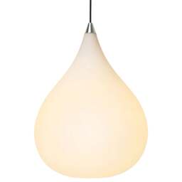 Halo Design Drops Opal Glass Pendant Light - Steel - O 38cm Size:  38cm
