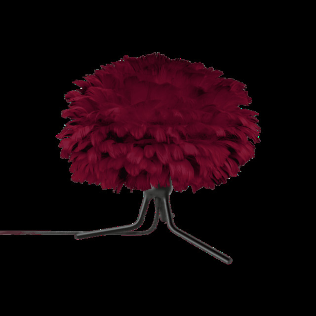 Umage Eos Tripod Table Lamp - Red Feather Eos Mini/Black Base Tripod - image 1