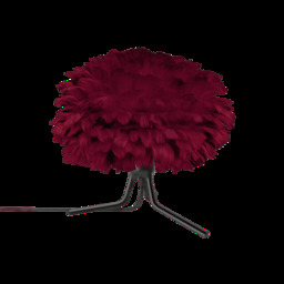 Umage Eos Tripod Table Lamp - Red Feather Eos Mini/Black Base Tripod - thumbnail 1