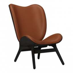 Umage A Conversation Piece Armchair - Tall - Black Oak - Hope Leather Cognac Wood: Black Oak, Colour: Cognac