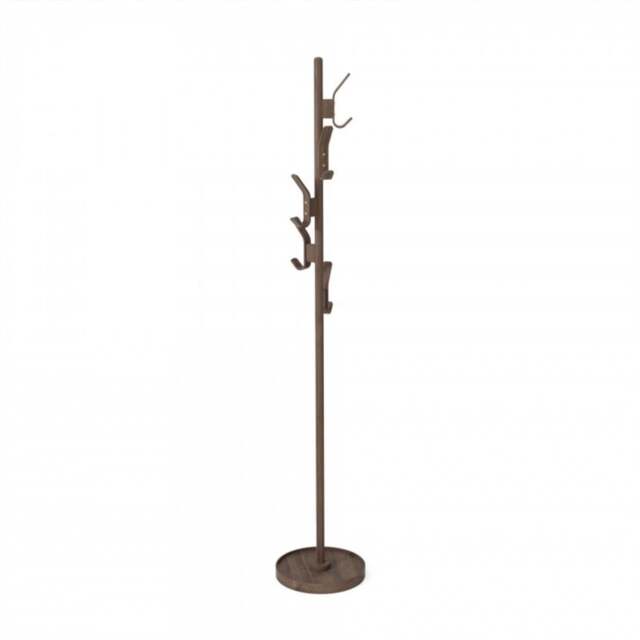 Wireworks Right Hook Coat Stand - Walnut - image 1