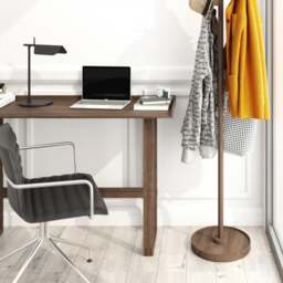 Wireworks Right Hook Coat Stand - Walnut - thumbnail 6