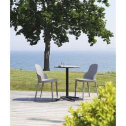 Normann Copenhagen Allez Round Cafe Table - 3 Leg - H75 O60 cm - Coffee Marble Tabletop Colour: Coffee (Marble) - thumbnail 3