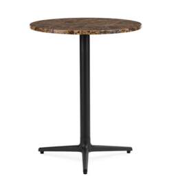 Normann Copenhagen Allez Round Cafe Table - 3 Leg - H75 O60 cm - Coffee Marble Tabletop Colour: Coffee (Marble) - thumbnail 1