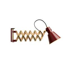 Halo Design Vintage Mini Wall Lamp Size:  12cm, Colour: Glossy Merlot