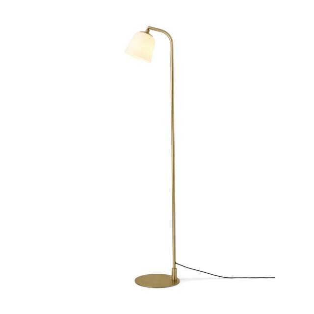 Halo Design Room 49 Floor Light - O15 - Opal Glass/Antique Brass - image 1