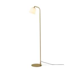Halo Design Room 49 Floor Light - O15 - Opal Glass/Antique Brass