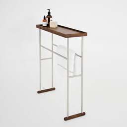 Wireworks Yoku Caddy Towel Rail - Walnut - thumbnail 7