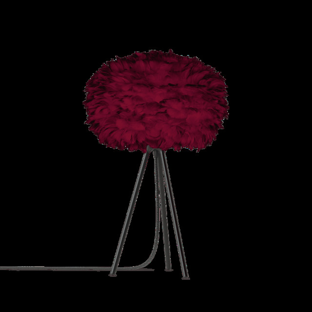 Umage Eos Tripod Table Lamp - Red Feather Eos Medium/Black Tripod - image 1
