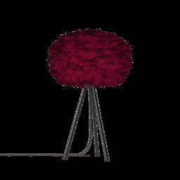 Umage Eos Tripod Table Lamp - Red Feather Eos Medium/Black Tripod - thumbnail 1
