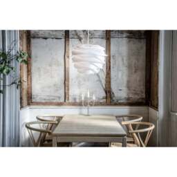 Umage Carmina Pendant Light Shade - White - Medium - 48cm with White Rosette Cord Set With or Without Cord Set: With White Rosette Cord Set - thumbnail 2