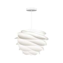 Umage Carmina Pendant Light Shade - White - Medium - 48cm with White Rosette Cord Set With or Without Cord Set: With White Rosette Cord Set - thumbnail 1