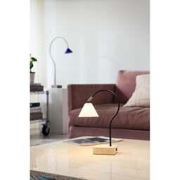 Halo Design Question Portable Table Lamp - Black / Antique Brass Colour: Black / Antique Brass - thumbnail 3