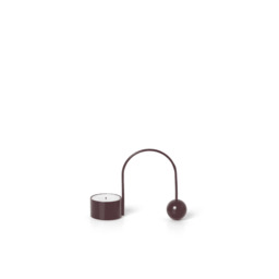 Ferm Living Balance Tealight Holder - Dark Aubergine - thumbnail 1