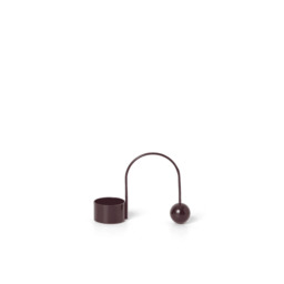 Ferm Living Balance Tealight Holder - Dark Aubergine - thumbnail 2