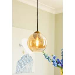 Halo Design Bubbles Pendant Light - O 24cm - Amber Size: O 24cm, Colour: Amber - thumbnail 2