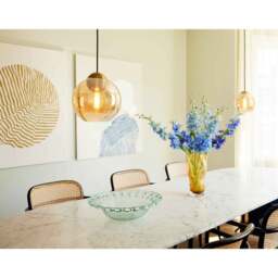 Halo Design Bubbles Pendant Light - O 24cm - Amber Size: O 24cm, Colour: Amber - thumbnail 3