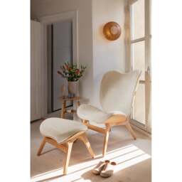 Umage A Conversation Piece Armchair - Tall - Oak - White Sands Colour: White Sands - thumbnail 5
