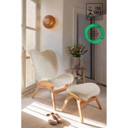 Umage A Conversation Piece Armchair - Tall - Oak - White Sands Colour: White Sands - thumbnail 4