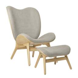 Umage A Conversation Piece Armchair - Tall - Oak - White Sands Colour: White Sands - thumbnail 3