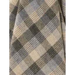Bronte By Moon Merino Lambswool Patchwork Throw - Natural - thumbnail 2