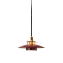 Halo Design Sorup Pendant Light - O 25 cm Colour: Glossy Merlot / Brass