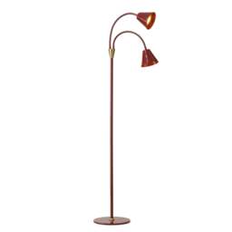 Halo Design Hygge 2-Arm Floor Lamp - H 135cm Colour: Glossy Merlot