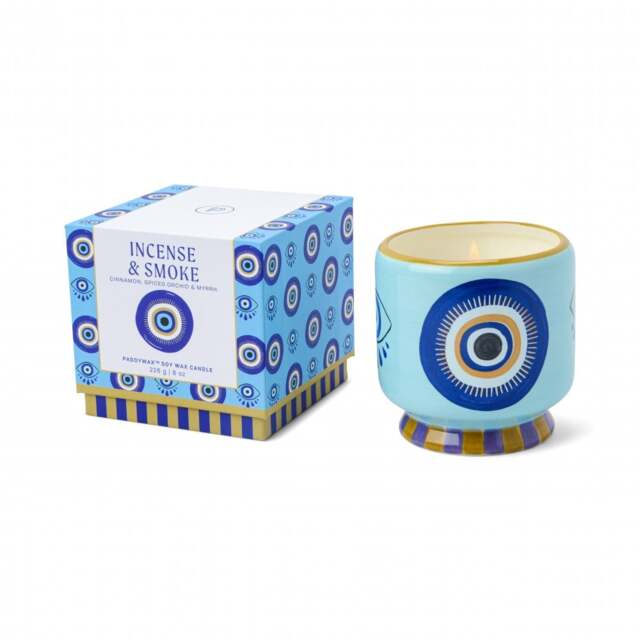 Paddywax A Dopo 8oz/226g Eye Ceramic Candle - Incense & Smoke - image 1