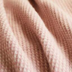 Tweedmill Textiles Extra Large Pure New Wool Waffle Throw - Dusky Pink - 240 x140cm - thumbnail 4