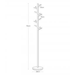 Yamazaki Branch Coat Stand - Brown - thumbnail 5