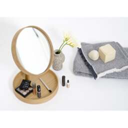 Wireworks Look Magnify Mirror - Oak - thumbnail 5