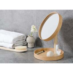 Wireworks Look Magnify Mirror - Oak - thumbnail 7