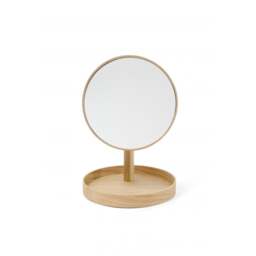 Wireworks Look Magnify Mirror - Oak - thumbnail 1