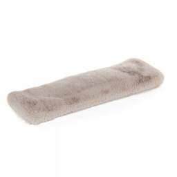 Helen Moore Luxury Faux Fur Long Wheat Pillow - Mist Cloud Colour: Mist Cloud - thumbnail 1