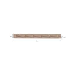 Garden Trading Hambledon Peg Rail - Natural - Natural - Large - 6 Pegs Size: Large - thumbnail 3